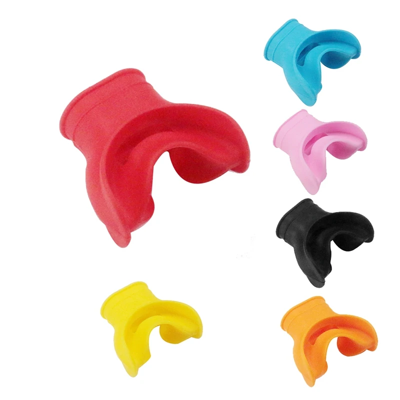 

Scuba Diving Second Stage Silicone Mouthpieces Snorkel Regulator Colorful Underwater Breathing Supplies Blue