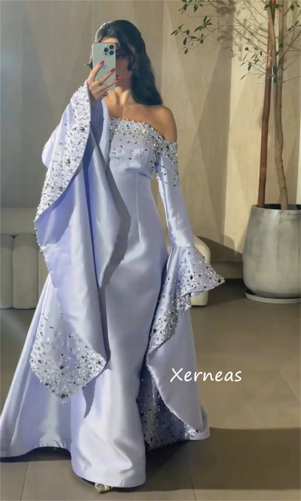 Customized Exquisite Chiffon Sequined Pleat Mermaid Strapless Long Dresses Bespoke Occasion Party Sparkle Simple