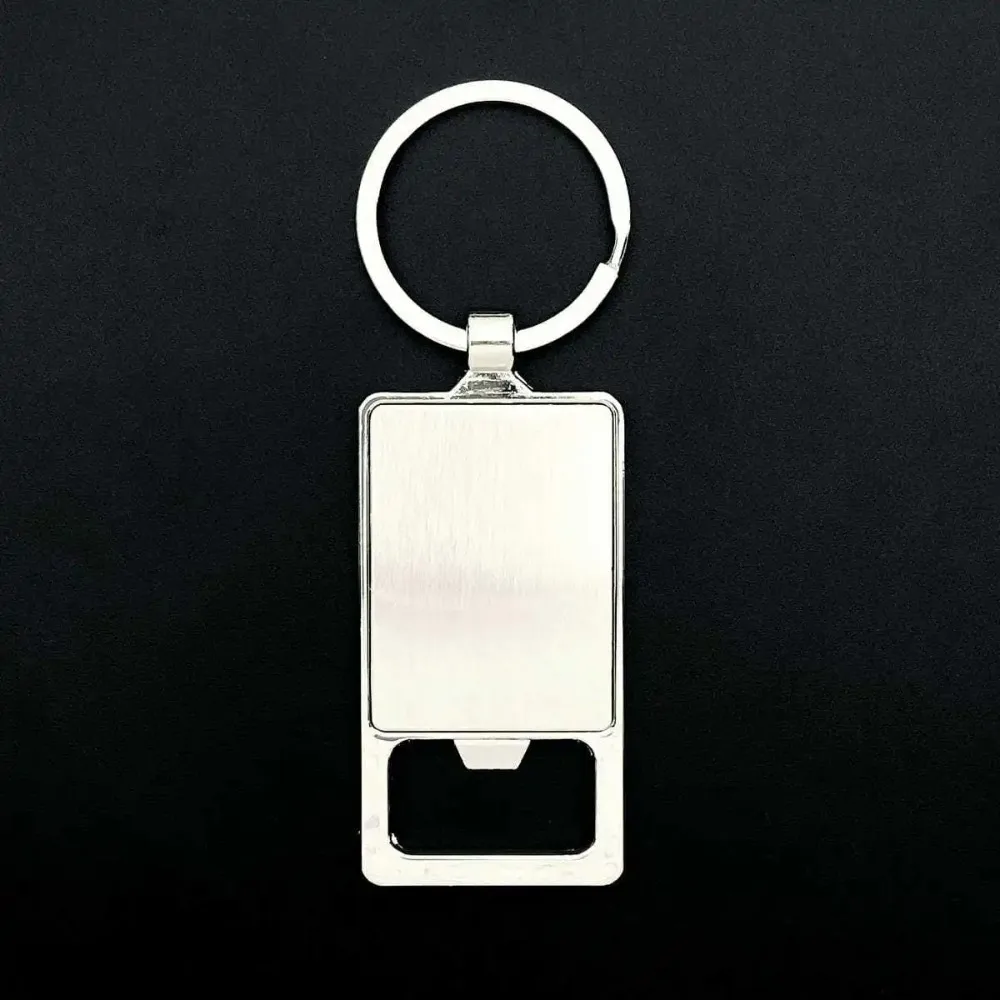 Individueller Metall-Schlüsselanhänger in Verschiedenen Formen aus Zinklegierung, Auto- und Taschen-Schlüsselring, Lasergravierter Edelstahl-Schlüsselanhänger mit Flaschenöffner als Geschenk – Detail 18