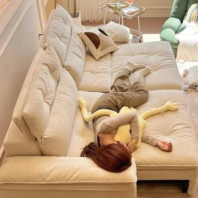 Sofás plegables de diseño moderno, sofá cama de lujo de doble uso, sofá reclinable minimalista, sofá cama Lounge Loveseat Woonkamerbanken, muebles para el hogar