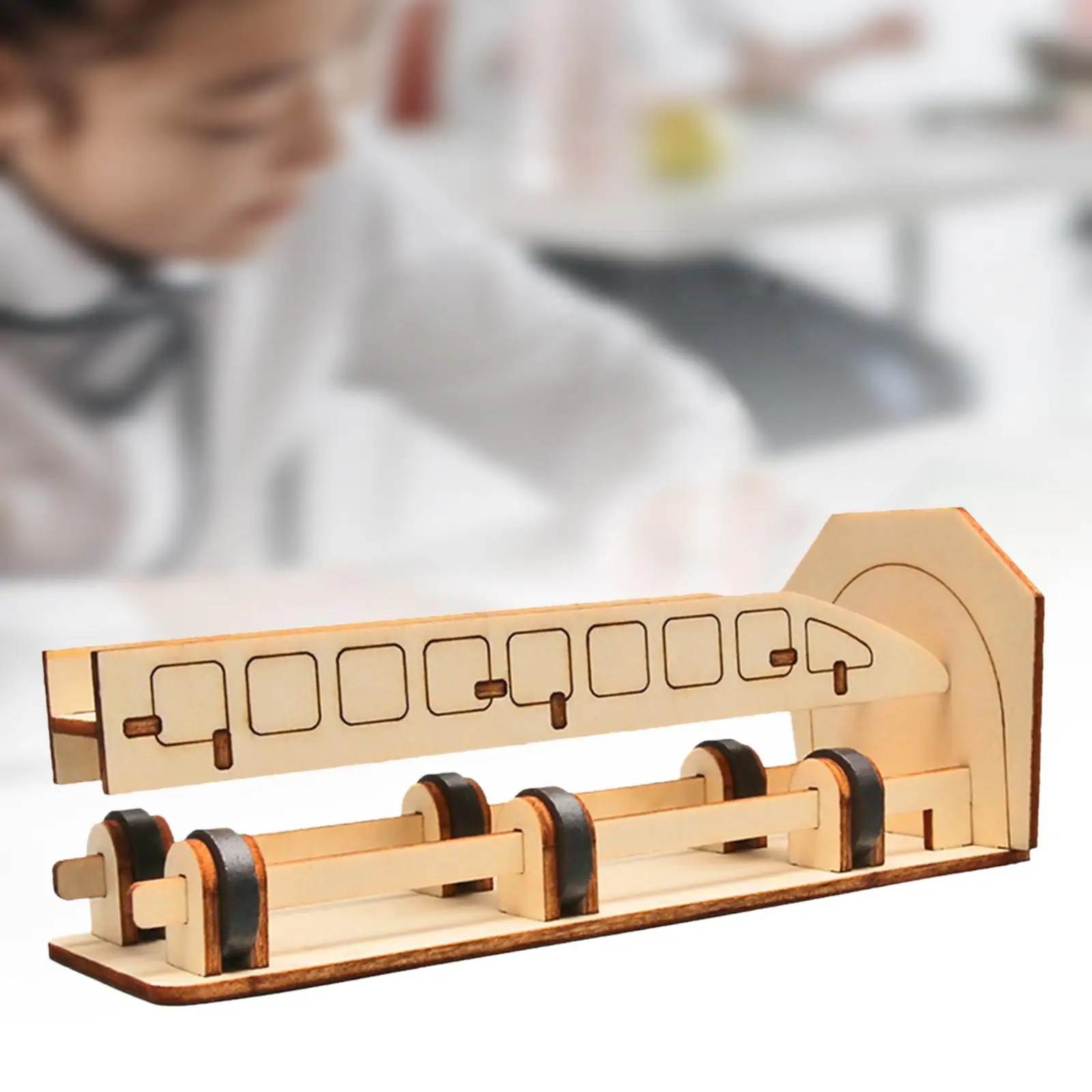 Maglev Train 3D Puzzles Toy Science Experiment Projects Science Experiment Maglev Train Model for Children Toddlers Girls Kids