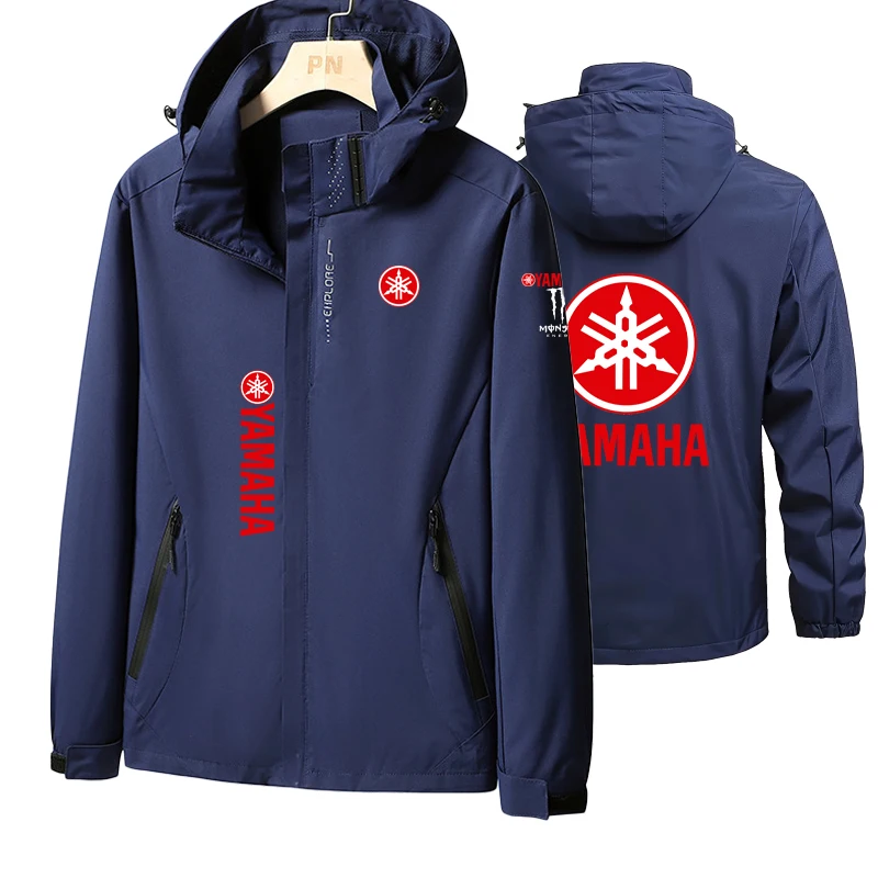 Yamaha Logo 2026 Spring  Models Racing Men's and Women's Motorcycle Hooded Jacket Sports, Casual Fashion Windproof Top Clothing