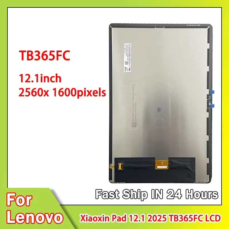 

12.1 inch New For Lenovo Xiaoxin Pad 2025 TB365FC LCD Display Touch Screen Digitizer Assembly Replacement Repair Parts