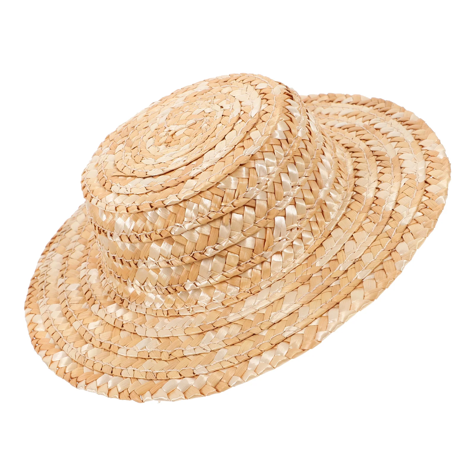 

Straw Hat Mini Small Decor Accessory Hats Woven Miniature Tiny DIY Accessories