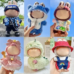 Labugu-子供、衣装、セーターパーカー、DIYギフト、衣類アクセサリー用のかわいいミニぬいぐるみ人形服、17cm