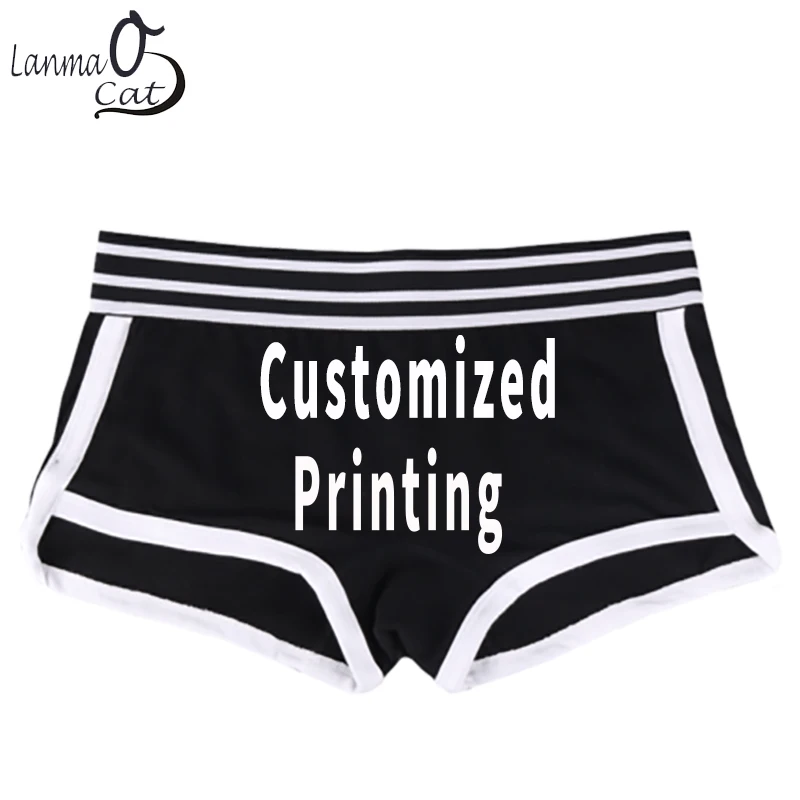 Women Cotton Boxer shorts Panties Women Custom Print Cotton Boxer Shorts Personal Design Underpants Shorts XXL