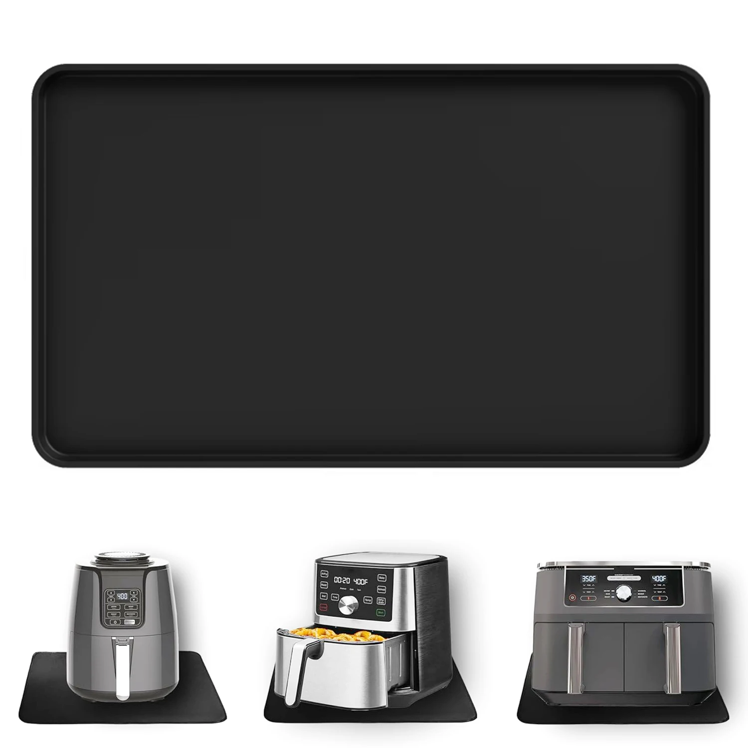 Silicone Heat Resistant Mat ,Thermal Insulation Pad for kitchen counter, air fryer accessories, coffee maker, toaster, oven