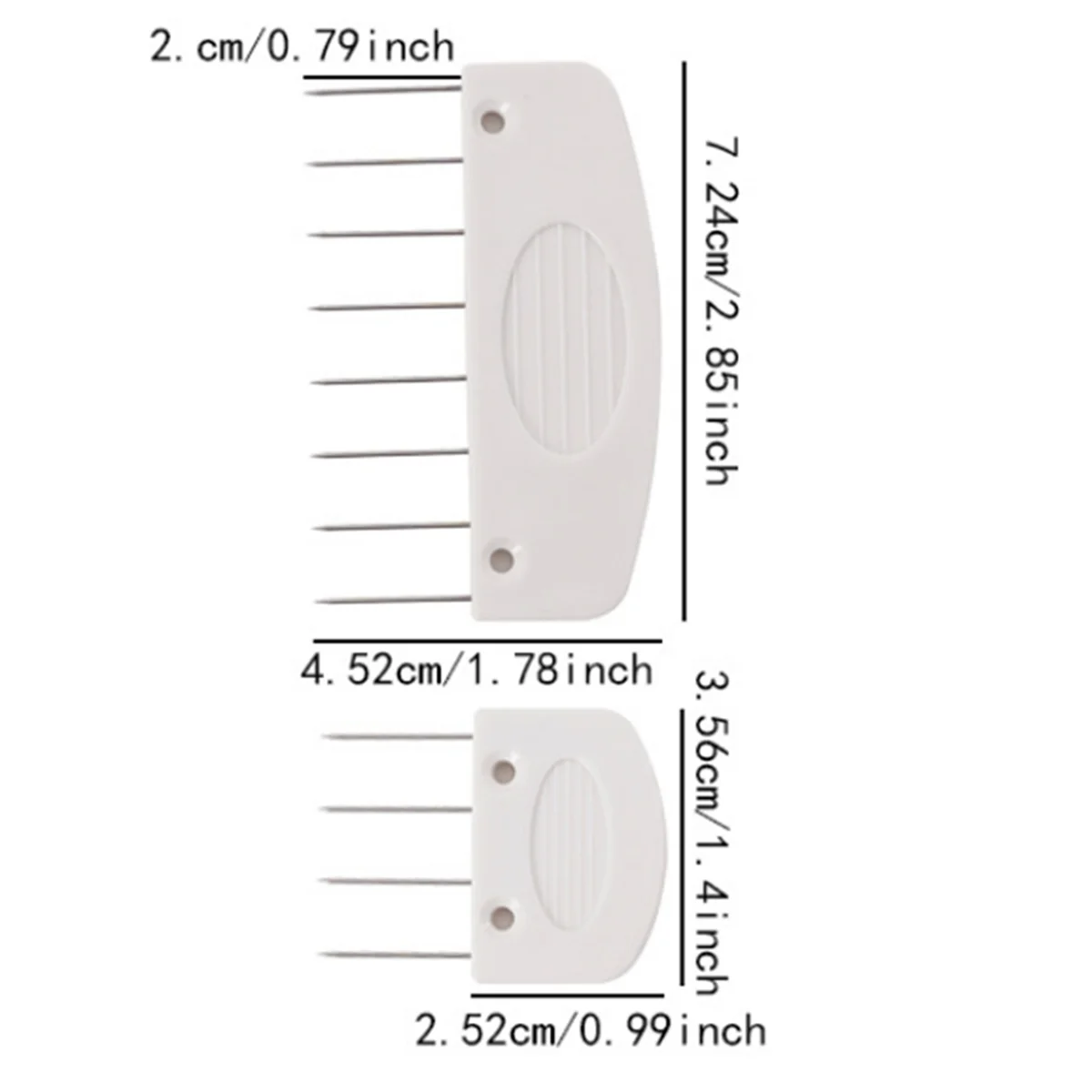 ABXHH 20 قطعة مجموعة حاصرات متماسكة الفولاذ المقاوم للصدأ الحياكة حجب أمشاط ودبوس مع 2 أحجام DIY بها بنفسك لوازم الحياكة متماسكة