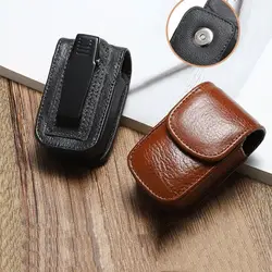 Classic Belt Wearable PU Glasses Case Men Portable Leather Folding Glasses Storage Box Women