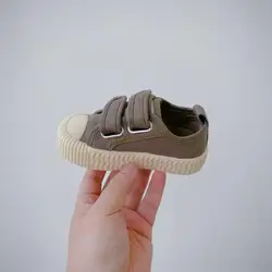 Autumn Girls Canvas Shoes Cute Cartoon Kids Boys Sneakers Flat Soft Sole Bowtie Children Casual Shoes Baby Loafers Size 22-31