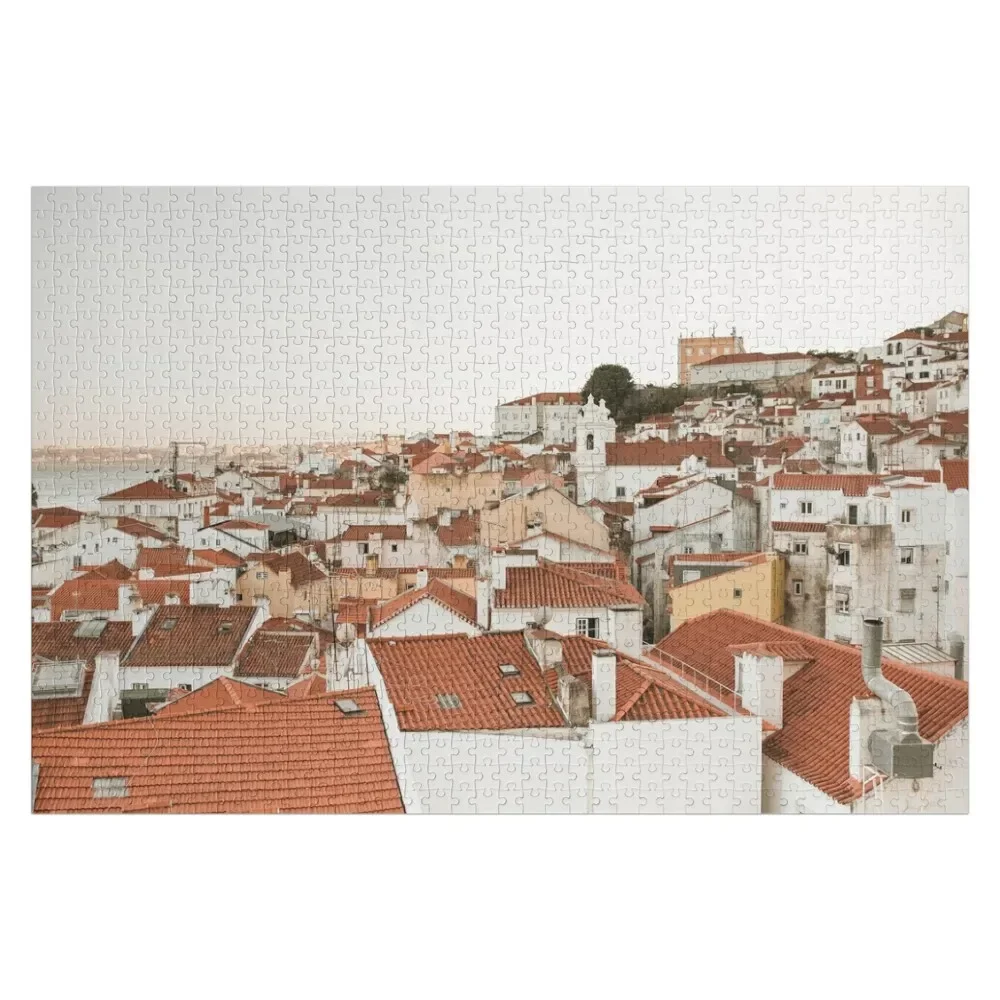 

Orange Rooftops Jigsaw Puzzle Personalize Photo Personalized Gifts Personalised Custom Child Gift Puzzle