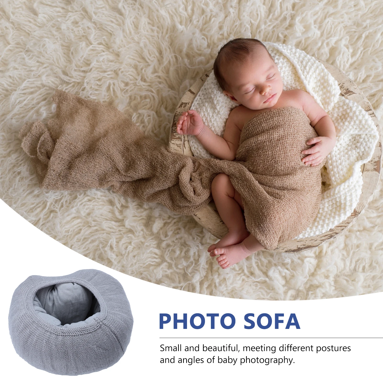 

Stylish Newborn Toddler Infant Girls Boys, Small For Baby Props, Cute Kids Photography Sofa, Multipurpose Photo Sofa For