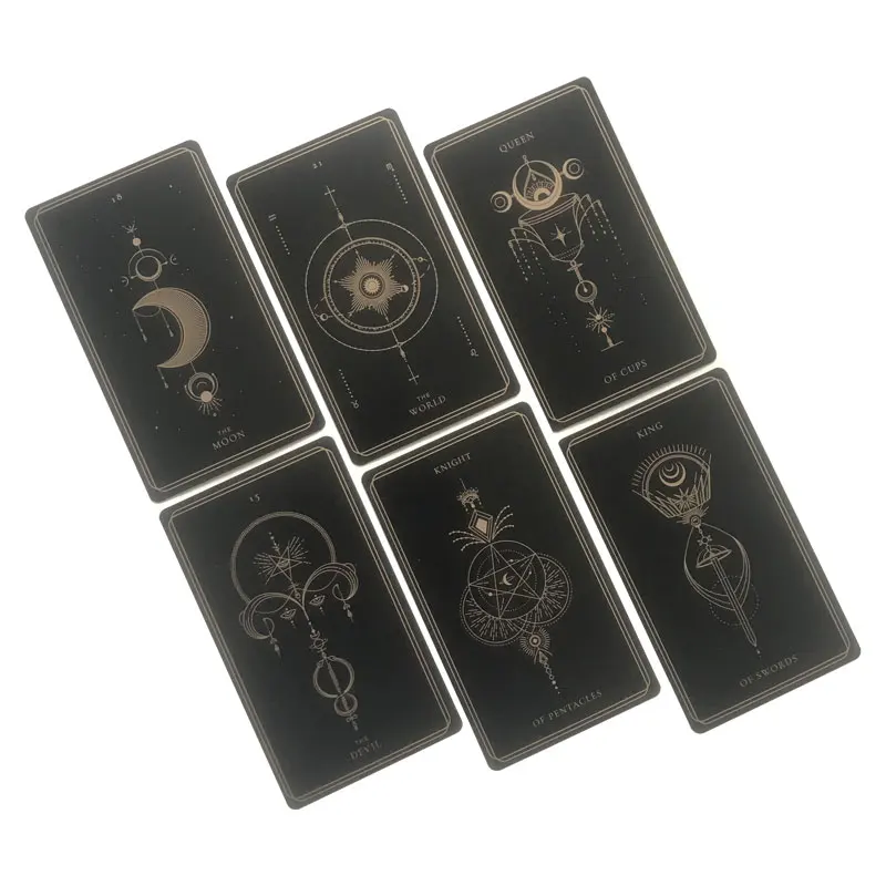 Hot sales 12-7 CM Deck: Soul Tarot Oracle Card Fate Divination Prophecy Card Family Party Game Toy Tarot Brochure Guide