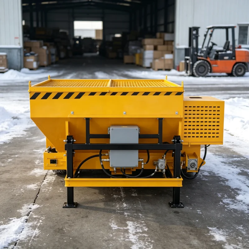 Industrial Grade Winter Deicing Spreader For Slippery Frozen Roads With Heavy Duty Dual Motors From Reliable China Factory