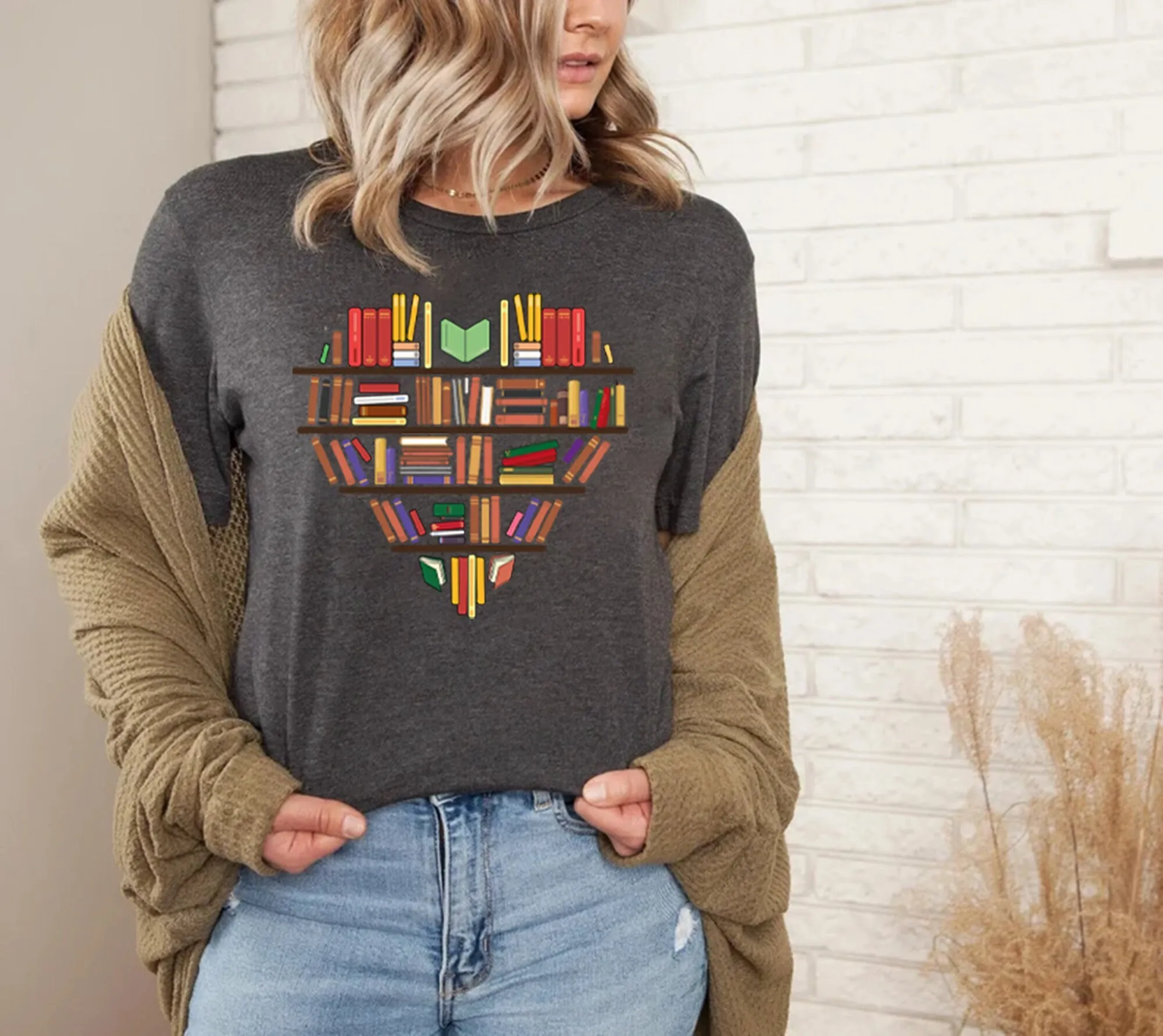 

Book Lover T Shirt For Librarian Library Reader Reading Nerd