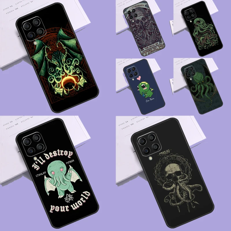 Cthulhu Fhtagn Gothic Case For Samsung Galaxy M14 M34 M54 M13 M23 M33 M53 M52 M32 M12 M51 M31 M30s M31s M20 Coque