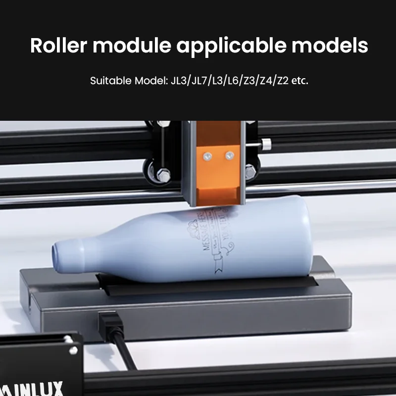 Imagem -03 - Wainlux-rotary Axis Machine Attachment Faça Você Mesmo Fibra Laser Gravador Marcação Máquina Rotativa Ferramenta para 360 Rodada Metal Gravura