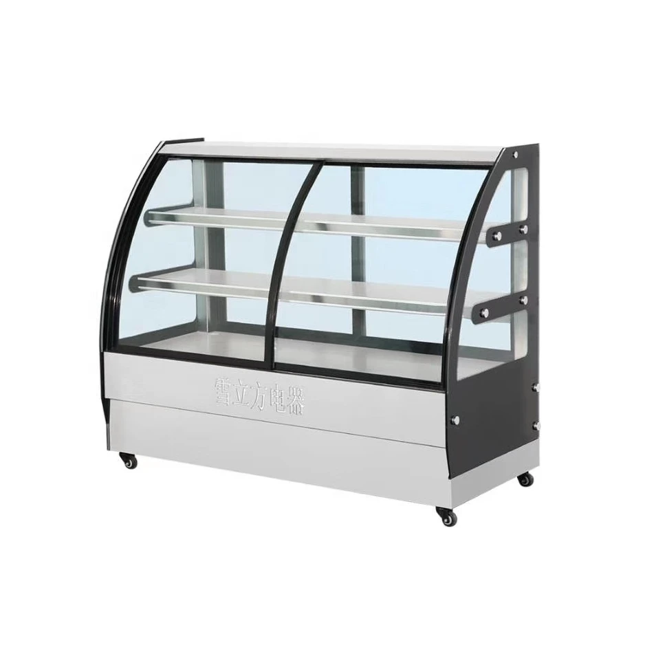 Bakery Display Refrigerator Floor Type Cake Cabinet Chiller Chocolate Display Refrigerator  1500mm