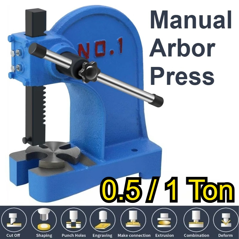 0.5/1 Ton Manual Arbor Press 5.5