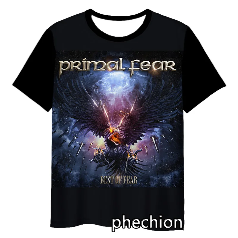 phechion New Fashion Men/Women Primal Fear Band 3D Print Short Sleeve T-Shirt Casual Hip Hop Summer T Shirt Tops S257