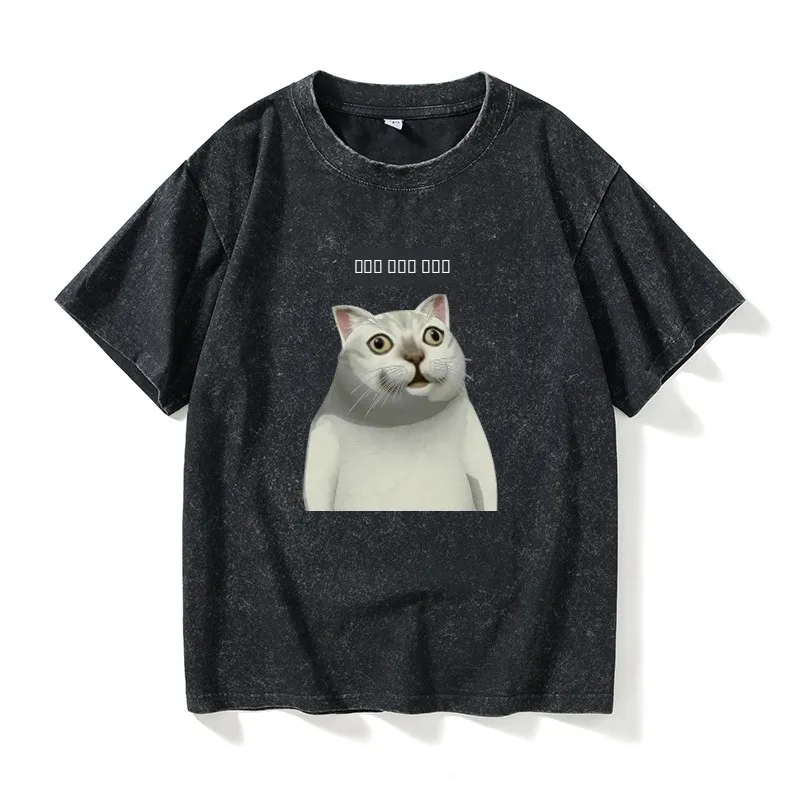 MUR Emotion Paage Loose Short Sleeve Round Neck Cotton T-Shirt für Männer und Frauen, Sommerkleidung für Paare im Streetwear-Stil