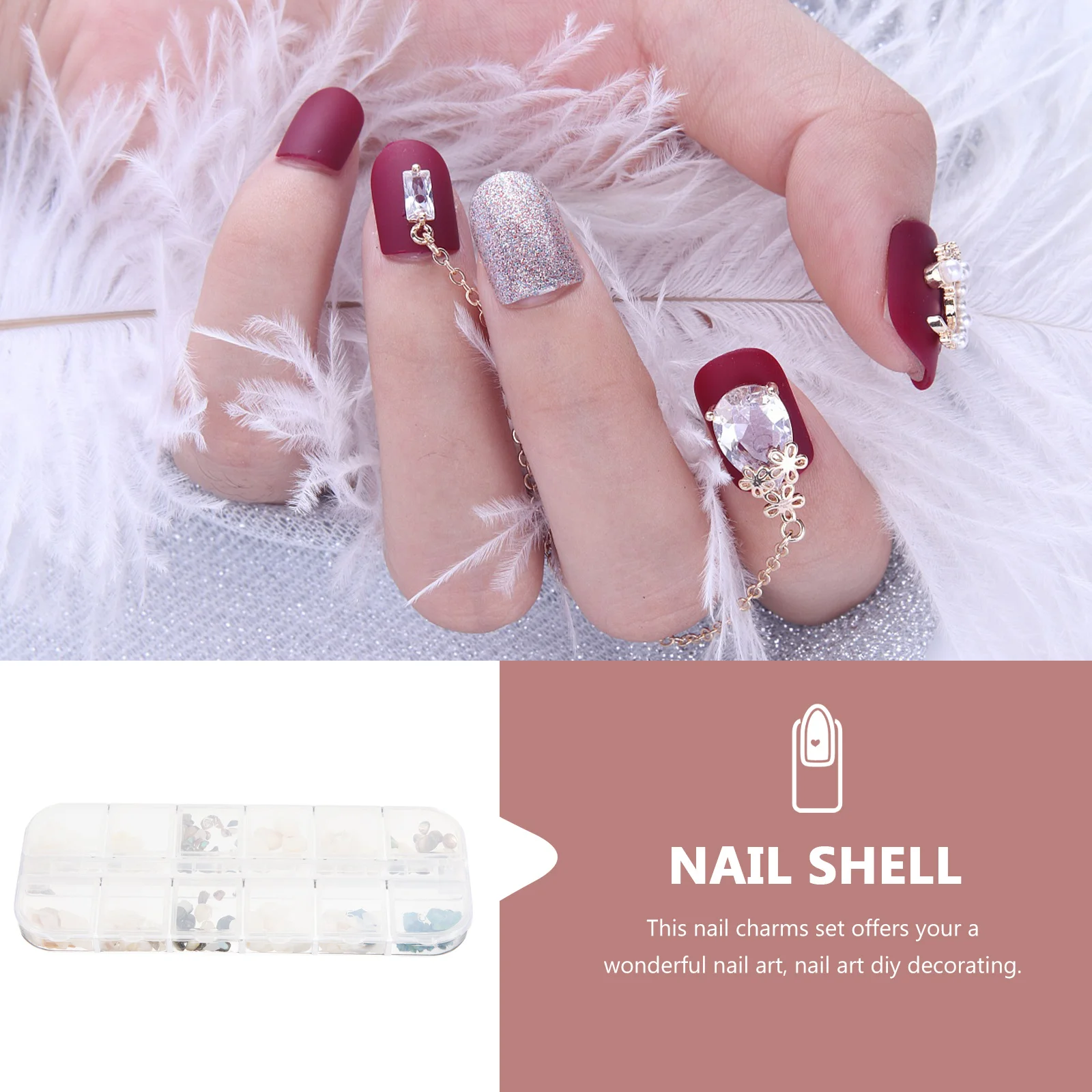 

Nail Flakes for Nails Embellishments Accessories Technician Fingernail Colorful Rhinestones Manicure Jewelry