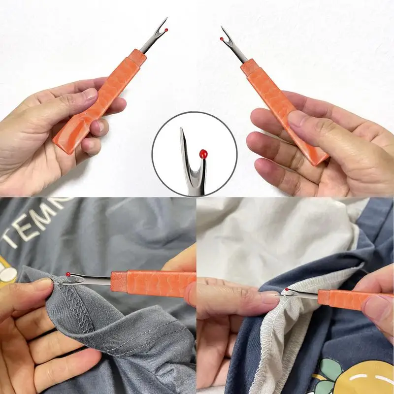 Sewing Seam Rippers Thread Picker Unpicker Seam Ripper Tool Sewing Accessories Ergonomic Design with Protective Cover Seam