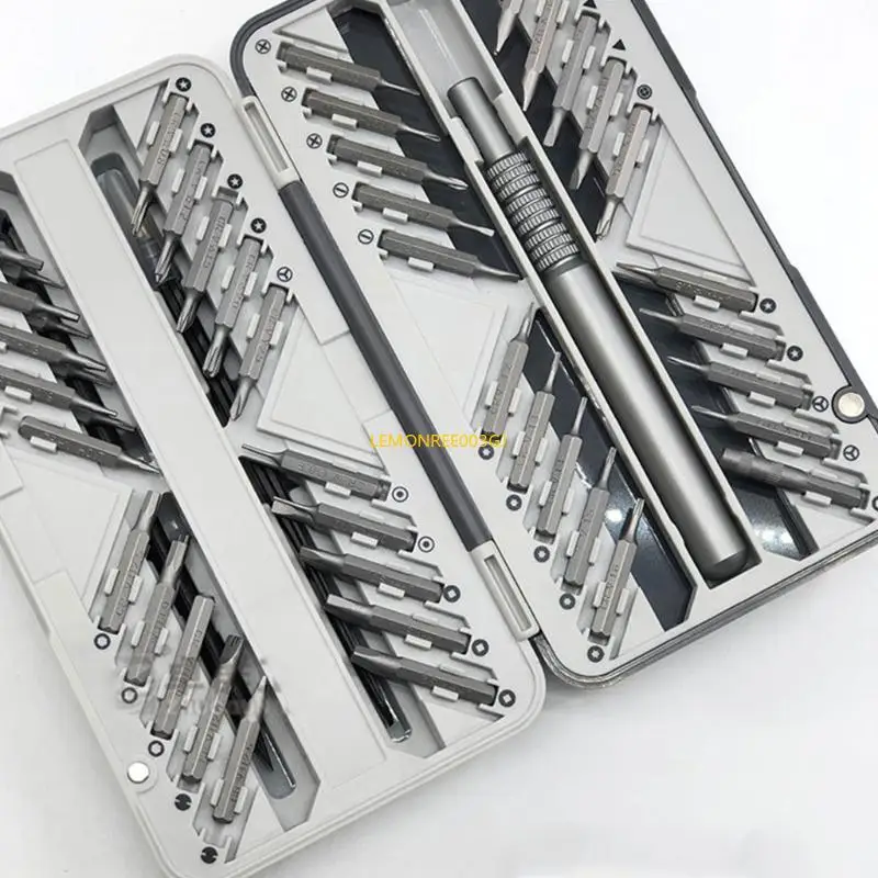tournevis M4YC 66 pièces avec pointe magnétique poignée ergonomique pour réparer sans effort les outils facile