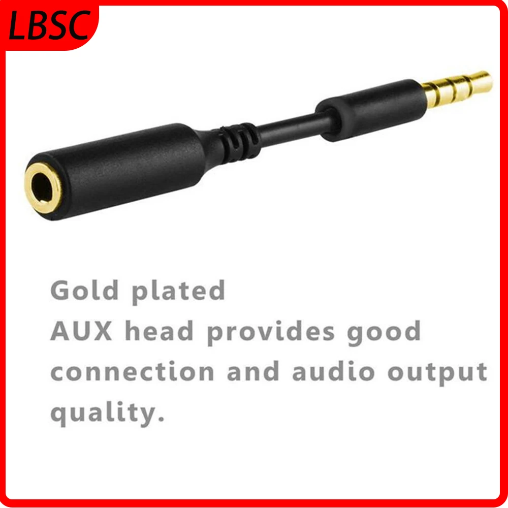 LBSC2x 3.5mm Male to 3.5mm Female Extension Cable Headset Audio Jack Extender Adapter for iPhone 6, 6Plus and Other Smartphones