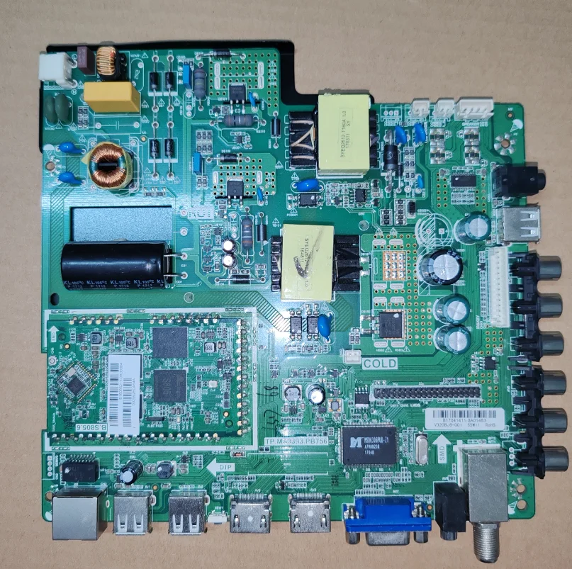 

TP.MS3393.PB756 Three in one TV motherboard, physical photo, tested well FOR v320bj6-q01 65w