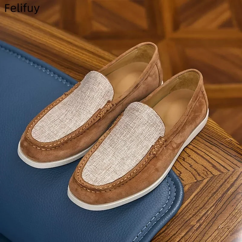 Men's casual shoes Vulcanized Work loafers Genuine Leather Lightweight Man sports shoes for Men zapatos para hombres 2026
