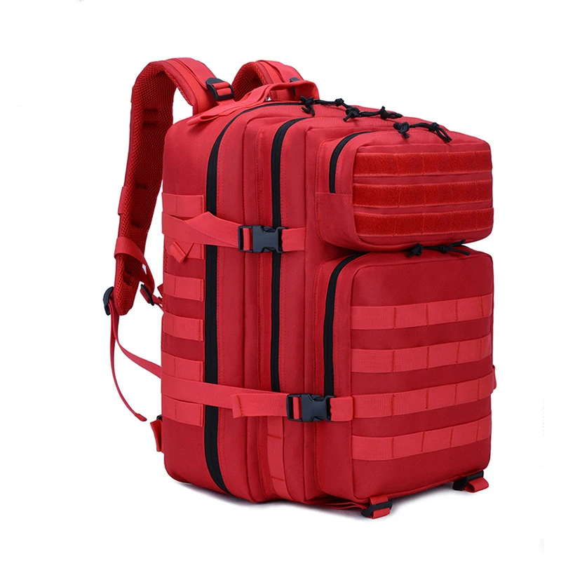 Multi-functional  45L Tactical Backpack 900D Oxford Waterproof Outdoor Rucksack for Hiking Camping Hunting Trekking Travel