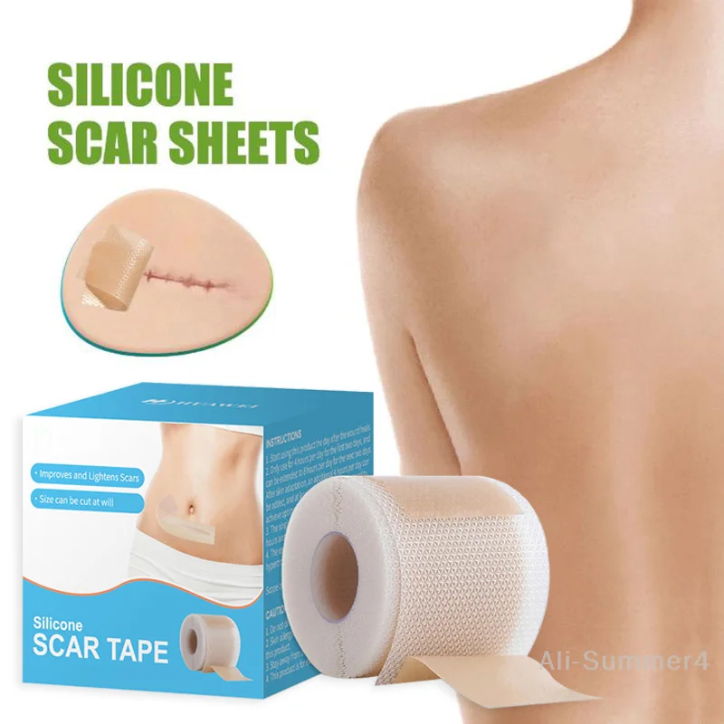 

1 Roll Silicone Scar Sheets ,Silicone Scar Sheets ,Self-Adhesive Scar Cover Tape Skin Care Waterproof And Breathable