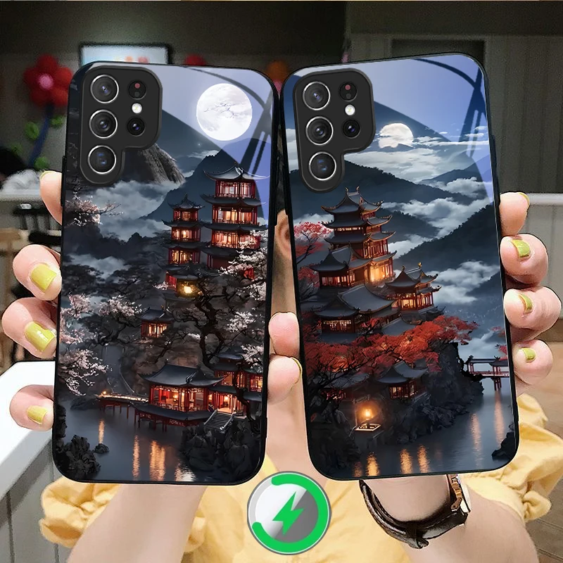 Moonlight Fairy Trail Magnetism Glass Case for Samsung Galaxy S25 Ultra product photo