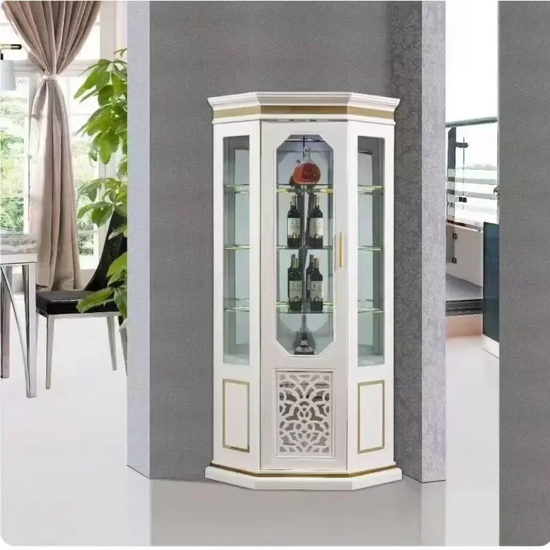 Modern Wooden Bar Cabinet Large Capacity Eco Friendly Beverage Storage Unit for Living Room Home Furniture