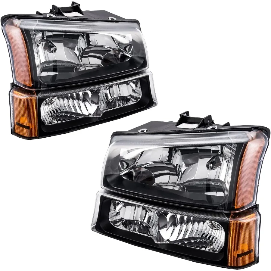 

Фары в сборе, совместимые с Honda 2006 Silverado 1500 2500 HD 3500 пара передних фонарей, совместимые с Silverado 15 2007 г.