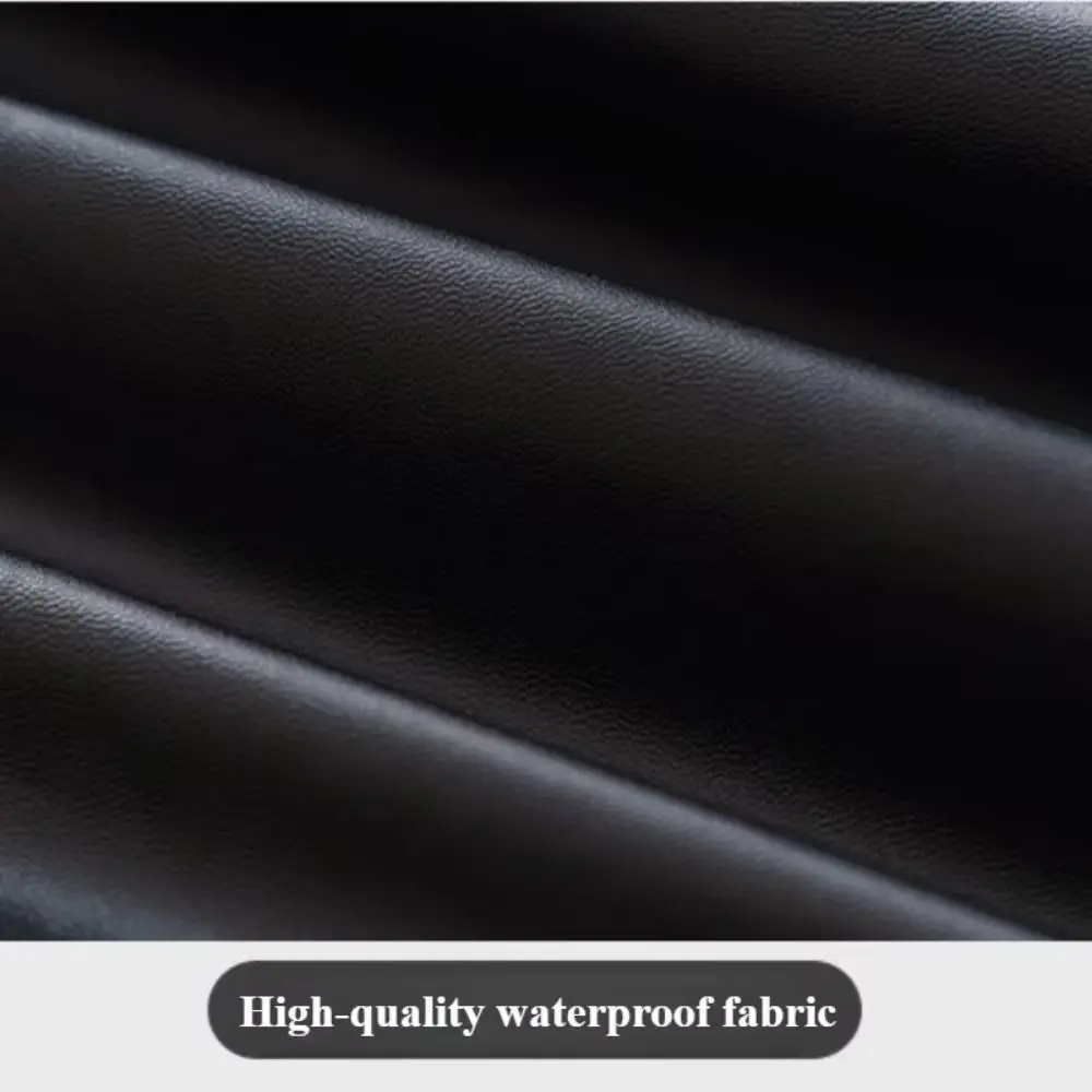 

PU Leather Stretch Tablecloth Waterproof Oil Proof Round Table Cover 60/80cm Stretchable Desktop Cover Dining Table