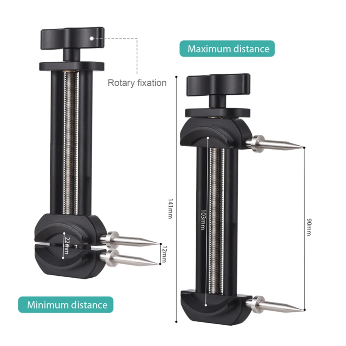 Ferramenta de reparo de câmera com pontas planas e pontiagudas destacáveis para lente de câmera, conjunto de reparo de lente de metal com 6 pontas e 8 parafusos