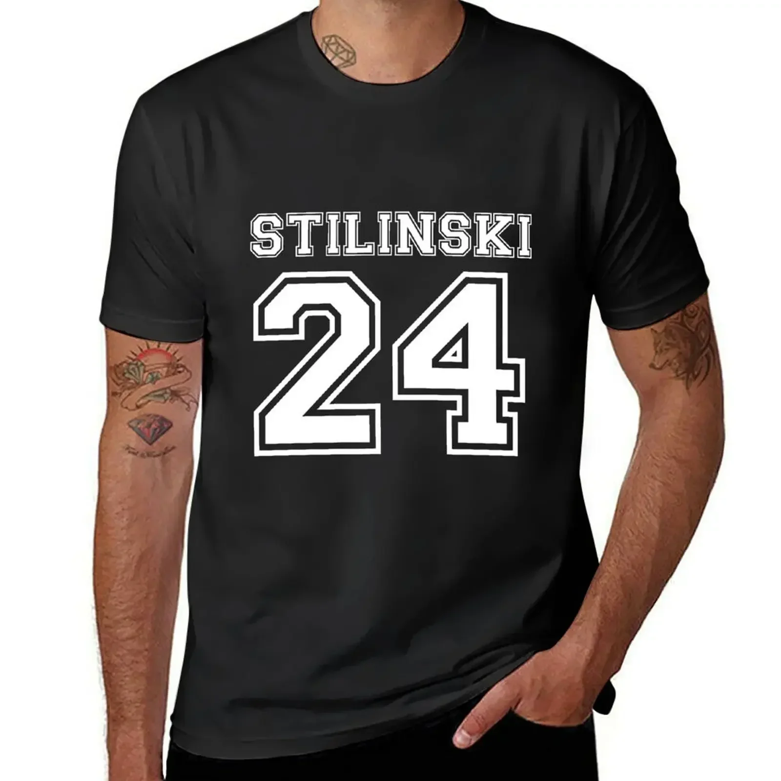 Stilinski 24 T-Shirt plain oversized Men's t shirts