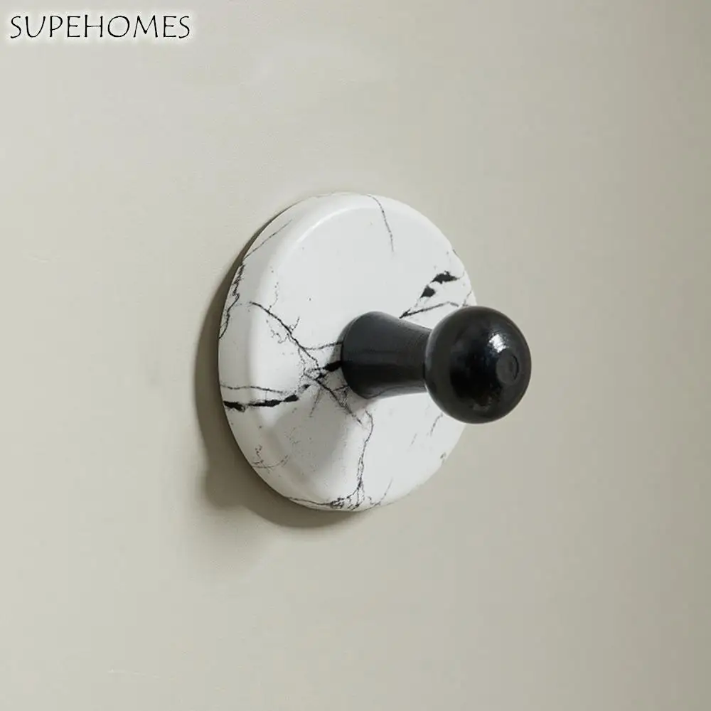 

Multifunctional Self-Adhesive Suction Cup Door Hook Removable Wooden Wall Coat Rack Stable Clothes Hanger Kitchen