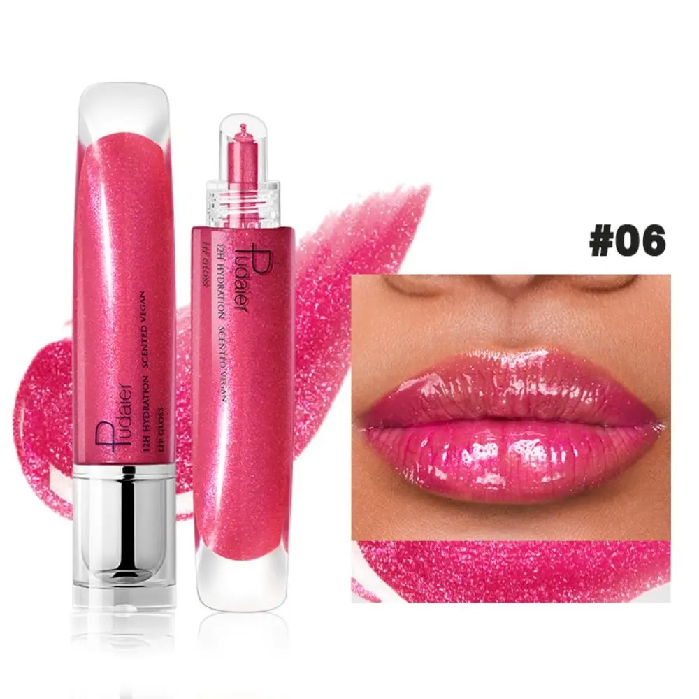 Draagbare Spiegel Parelmoer Lipgloss Waterdichte Hydraterende Lip Glazuur Fijne Shimmer Non-Stick Cup Vloeibare Lippenstift Make-Up