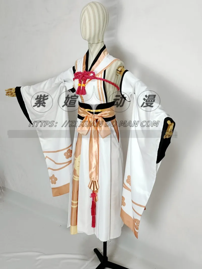 COS-KiKi Blue Archive Kuwakami Kaho Game Suit Kimono Style Hanfu Cosplay Costume Halloween Party Role Play Outfit Women