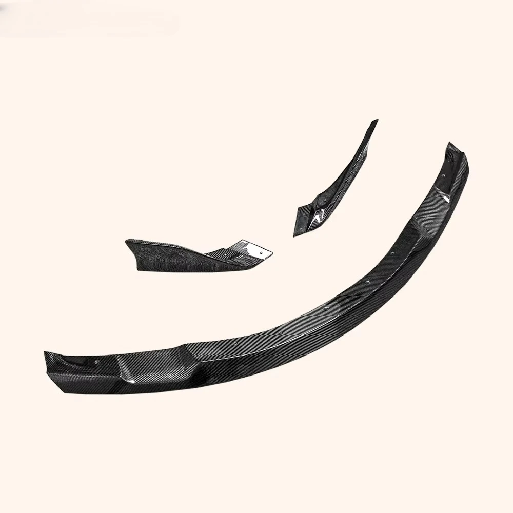 2019-2024 ل GR ل Supra MK5 A90 A91 أجزاء الجسم الكربون P3 نمط الجبهة حافة مصد السيارة 3 قطعة #5