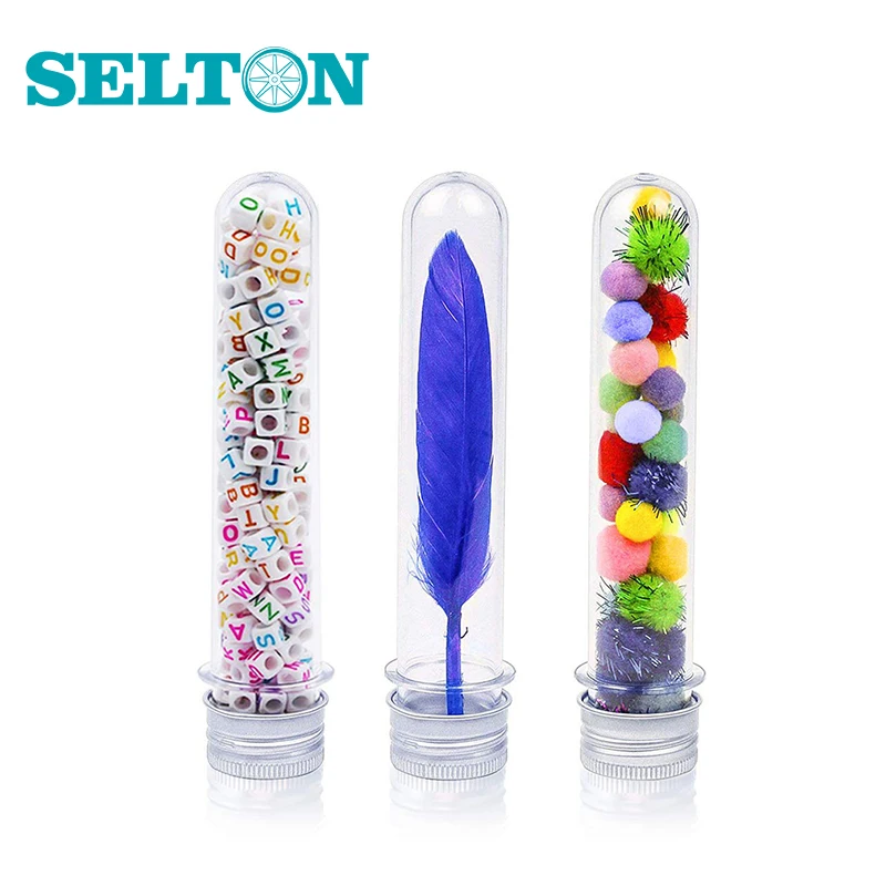 

10/20/30/40/60Pcs Clear Plastic Test Tubes with Lids 40ml Clear Candy Tubes Transparent Science Party Lab Test Tubes