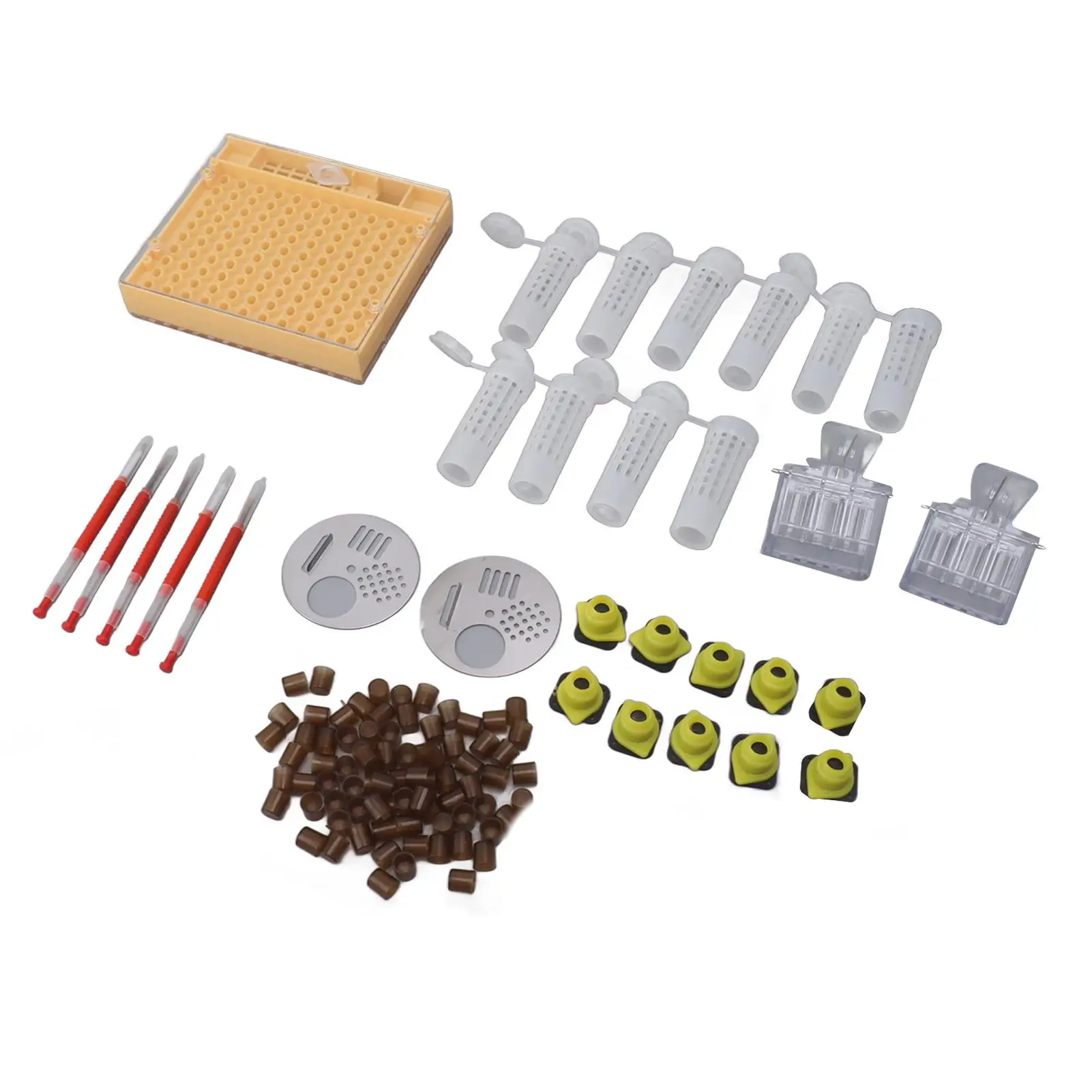 Queen Bee Rearing Box Durable Plastic Kit for beekeeping Hive Management and Breeding Equipment