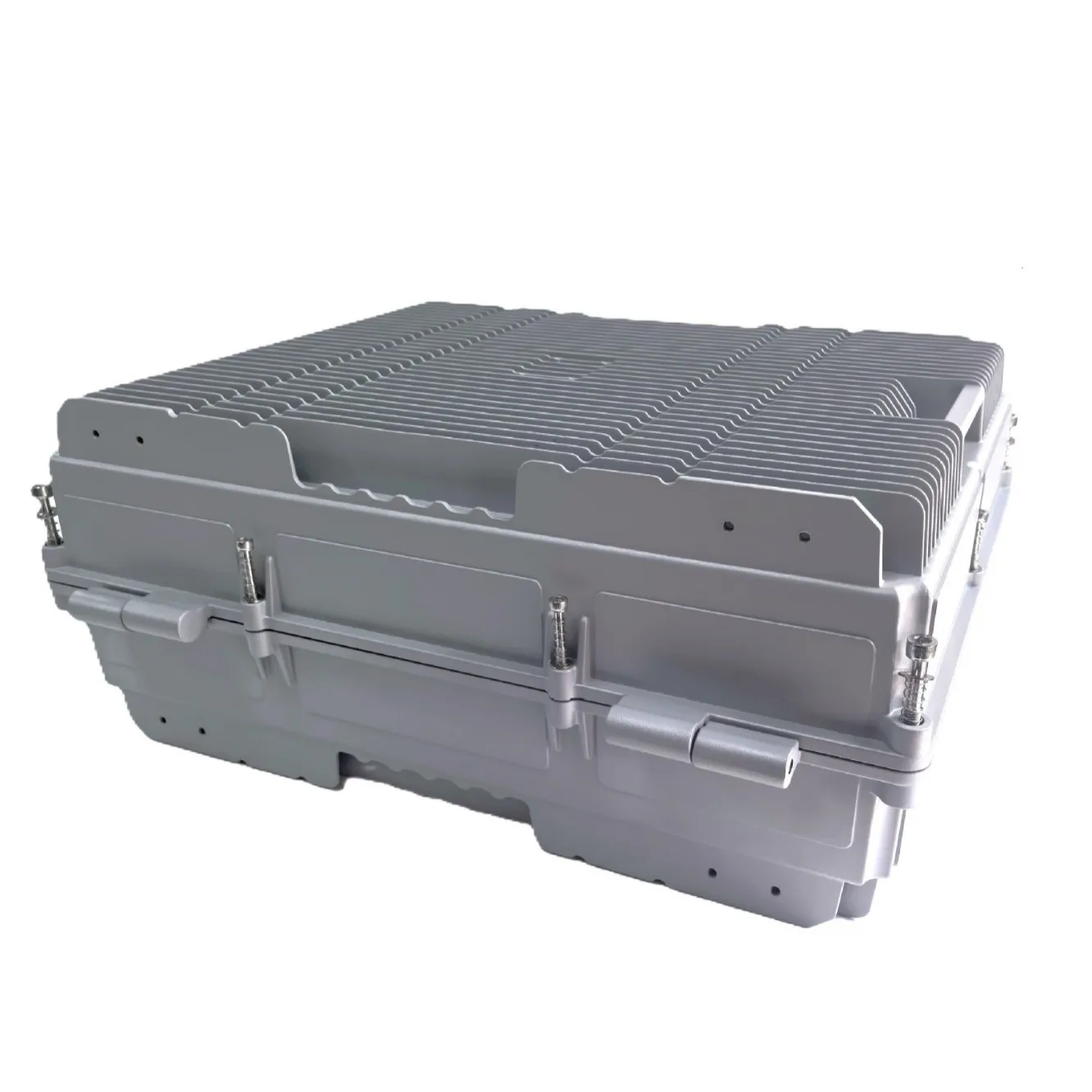 AY564-500W 5G Base Station Extrusion Enclosure Waterproof Big Die-Casting Telecom Aluminum Box