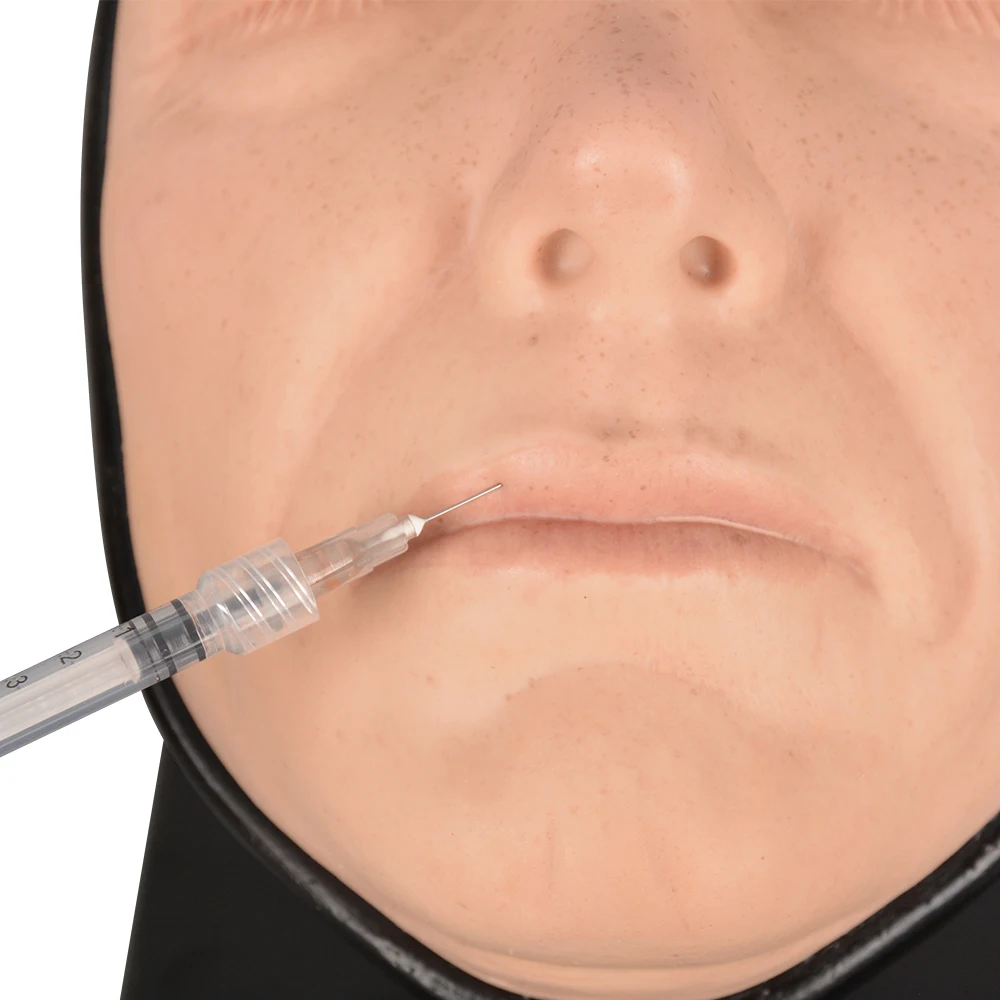 Multi-Directional Female Facial Injection Training Model Silicone Injection Mannequin Face Model for Botox Injection Practice
