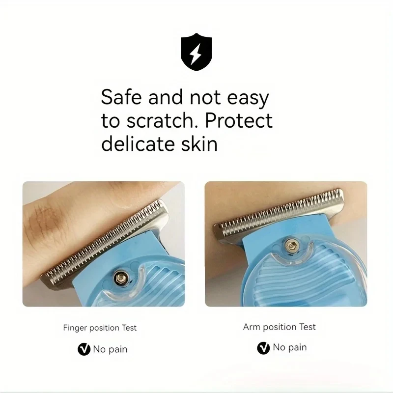 ماكينة قص الشعر الكهربائية الشفافة للجسم ماكينة قص الشعر القابلة لإعادة الشحن عبر USB للرجال هدية العيد له #3