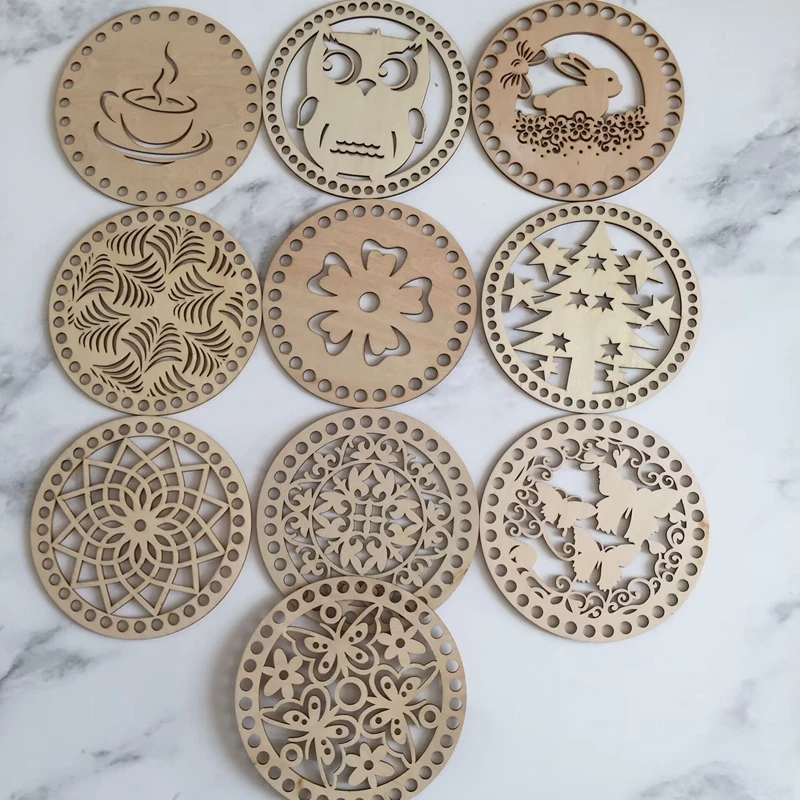 

20 шт., деревянная крышка для корзины, 150 мм