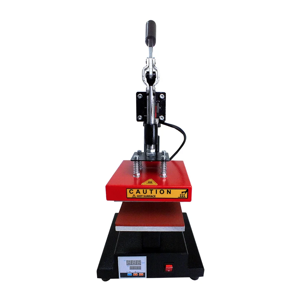Manual Logo Head Heat Press Machine 15*15cm Small Mark Heat Transfer Flatbed Printer 220V/110V New Condition Garment